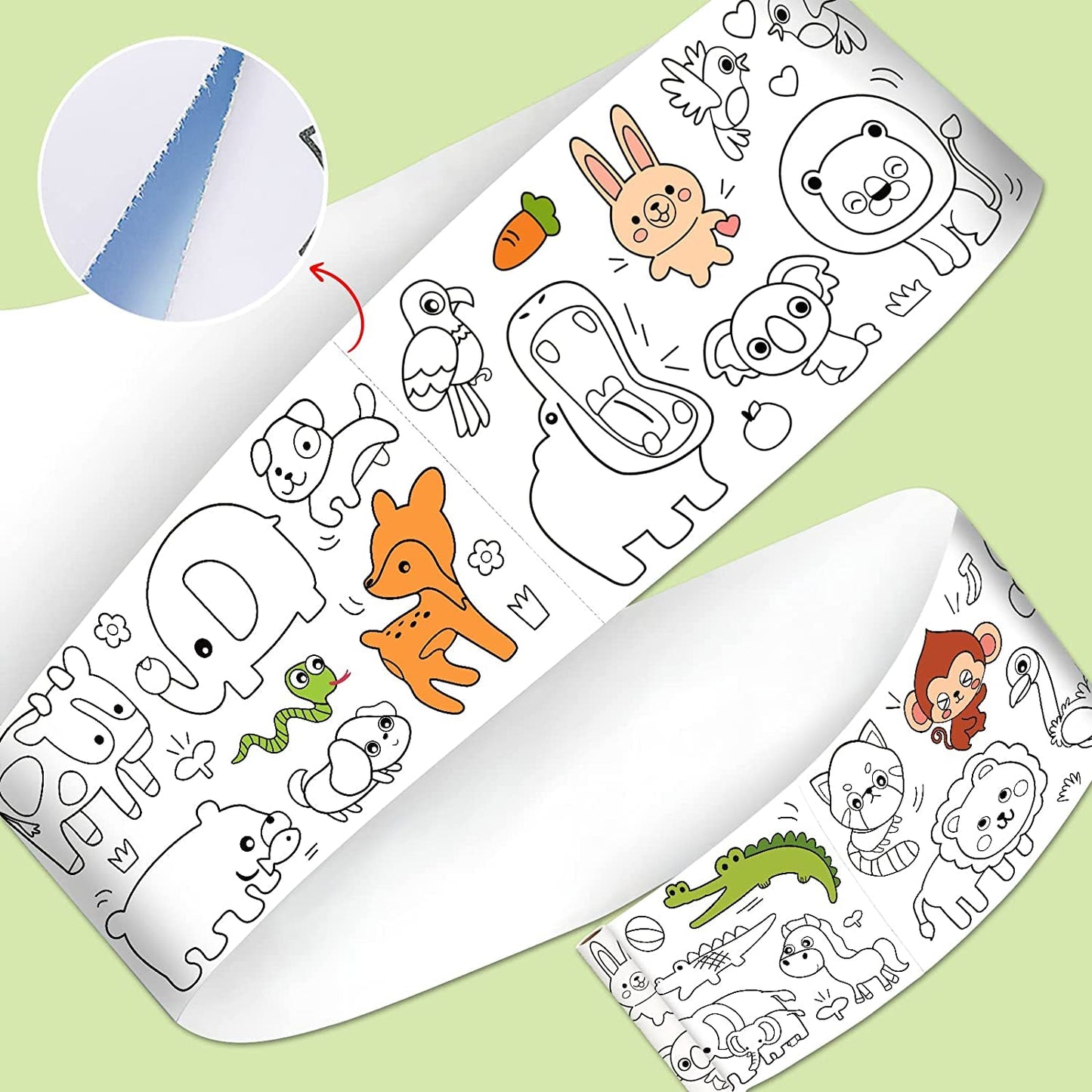 Pack de 2 rollos de dibujo para niños